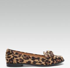 Dorothy Perkins Beige & Black Leopard Print Loafers women