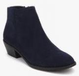 Dorothy Perkins Belle Basic Prairi Navy Blue Ankle Length Boots women