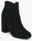 Dorothy Perkins Black Aster Velvet Knot Boots Women