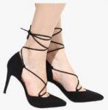 Dorothy Perkins Black Dafny Ghillie Cr Stilettos women