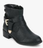 Dorothy Perkins Black Mylie Buckled Strap Boots Men