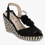 Dorothy Perkins Black Pom Pom Wedges women