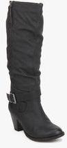 Dorothy Perkins Black Texan Cas Kne Bt Knee Length Boots women