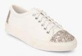 Dorothy Perkins Charlotte White Glitter Casual Sneakers Women