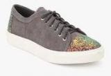 Dorothy Perkins Dark Grey Glitter Casual Sneakers Women