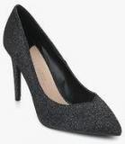 Dorothy Perkins Evie Black Glitter Stilettos Women