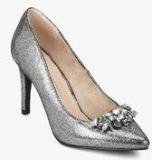 Dorothy Perkins Gemm Silver Metallic Stilettos Women