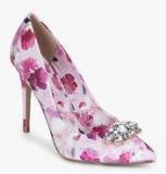 Dorothy Perkins Glamour Pink Floral Bow Stilettos Women