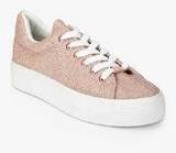 Dorothy Perkins Isabel Peach Glitters Casual Sneakers Women