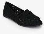 Dorothy Perkins Lana Black Lazercut Moccasins women