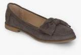 Dorothy Perkins Leena Grey Bow Moccasins women