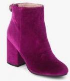 Dorothy Perkins Mariah Magenta Ankle Length Boots Men