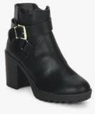 Dorothy Perkins Mindy Black Buckled Boots women