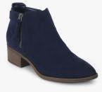 Dorothy Perkins Navy Blue Heeled Boots Women