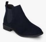 Dorothy Perkins Navy Blue Moon Chelsea Boots Women