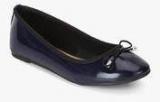 Dorothy Perkins Pat Pandora Navy Blue Bow Belly Shoes women