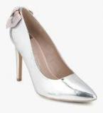 Dorothy Perkins Silver Esta Bow Metallic Stilettos Women