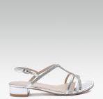 Dorothy Perkins Silver Toned Embellished Heels Women