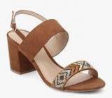 Dorothy Perkins Tan Embelished Sandals Women