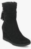 Dorothy Perkins Taylor Black Tassel Calf Length Boots Women