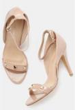 Dressberry Beige Ankle Strap Stilettos Women