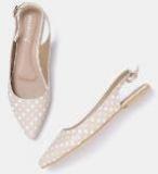 Dressberry Beige Printed Ballerinas Women