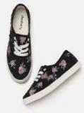 Dressberry Black Printed Sneakers Women