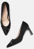 Dressberry Black Velvet Belly Shoes Women