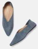 Dressberry Blue Solid Ballerinas Women