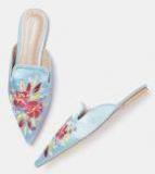 Dressberry Blue Synthetic Mules Women