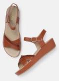 Dressberry Brown Synthetic Sandals Women