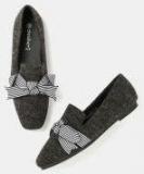 Dressberry Charcoal Synthetic Ballerinas Women