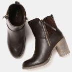 Dressberry Coffee Brown Synthetic Boots Women