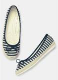 Dressberry Espadrille Striped Navy Blue Belly Shoes Women