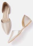 Dressberry Gold Solid Ballerinas Women