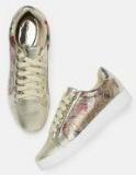 Dressberry Gold Synthetic Sneakers Women