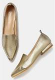 Dressberry Golden Metallic Belly Shoes Women