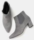 Dressberry Grey Synthetic Boots Women