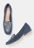 Dressberry Navy Blue Synthetic Ballerinas Women