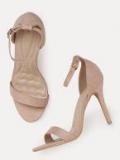 Dressberry Nude Pink Suede Sandals Women