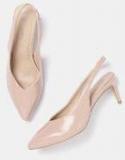 Dressberry Peach Coloured Solid Pumps Women