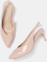 Dressberry Peach Coloured Solid Pumps women