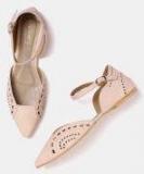 Dressberry Peach Solid Ballerinas Women