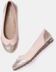 Dressberry Pink & Gold Toned Ballerinas women