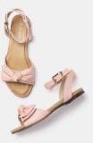 Dressberry Pink Synthetic Open Toe Flats women