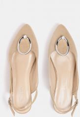 DressBerry Women Beige Solid Ballerinas