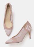 DressBerry Women Pink Woven Design Pumps