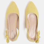 DressBerry Women Yellow Solid Ballerinas