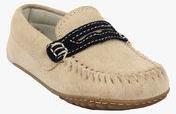 Drish Beige Genuine Leather Loafers Boys