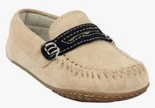 Drish Beige Genuine Leather Loafers boys